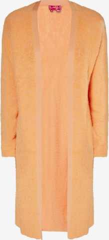 swirly Плетена жилетка в оранжево: отпред