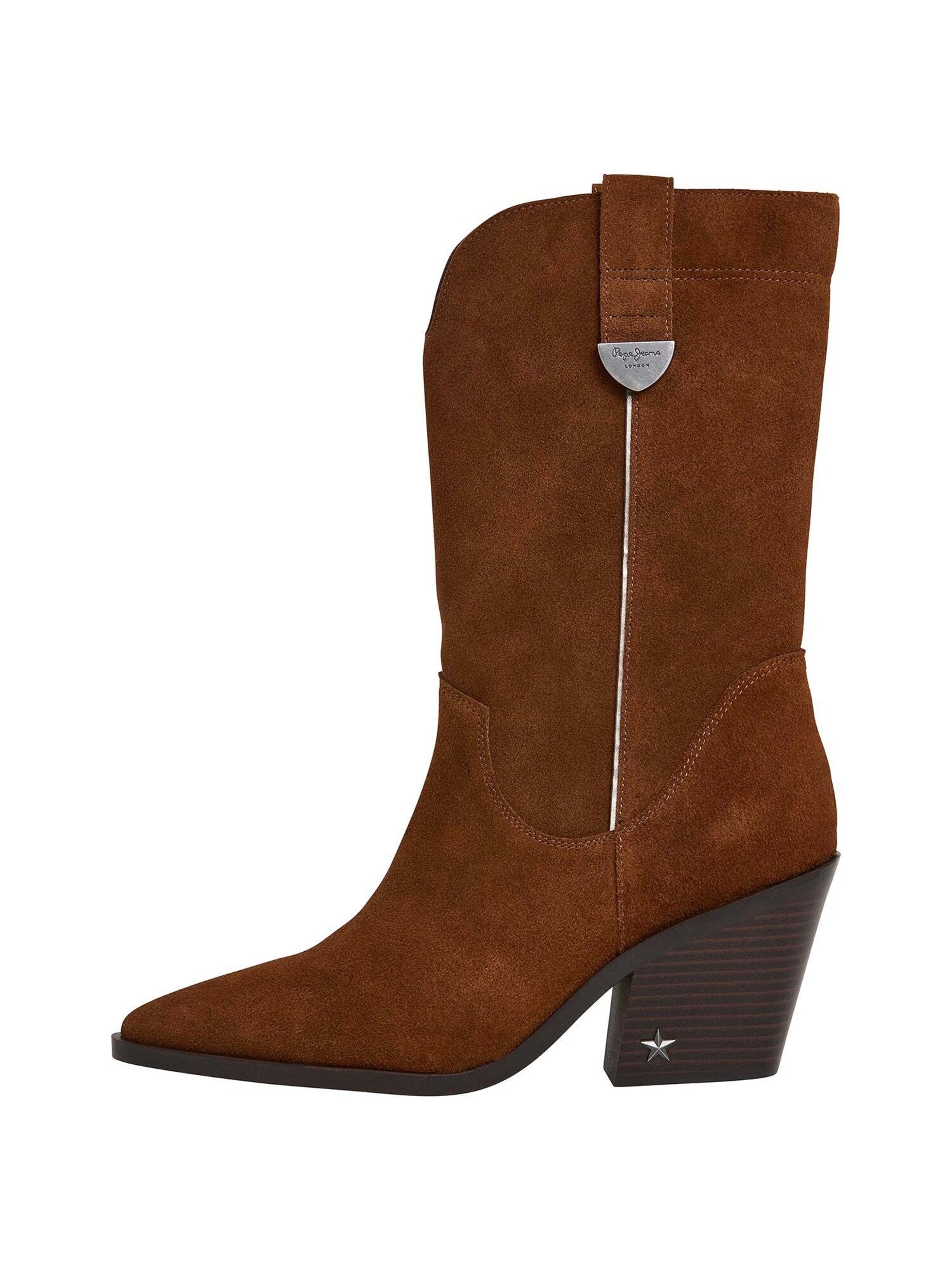 Bottes de cowboy 'GINA WEST W ' Pepe Jeans en marron : devant