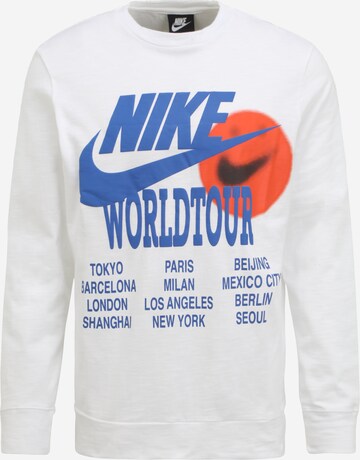 Nike Sportswear Sweatshirt in Wit: voorkant