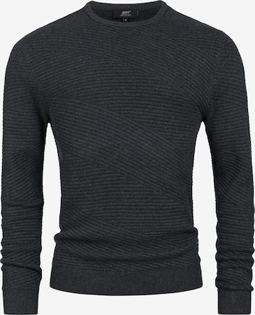 Pull-over 'JFAbram' JEFF en gris : devant