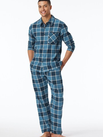 Pyjama long ' Selected Premium Warming ' SCHIESSER en bleu