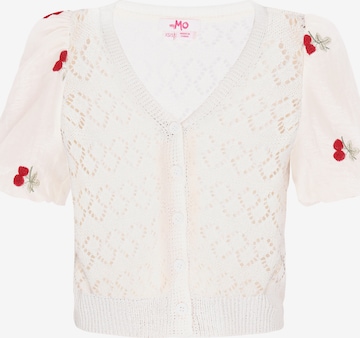 MYMO Neuletakki värissä valkoinen: etupuoli