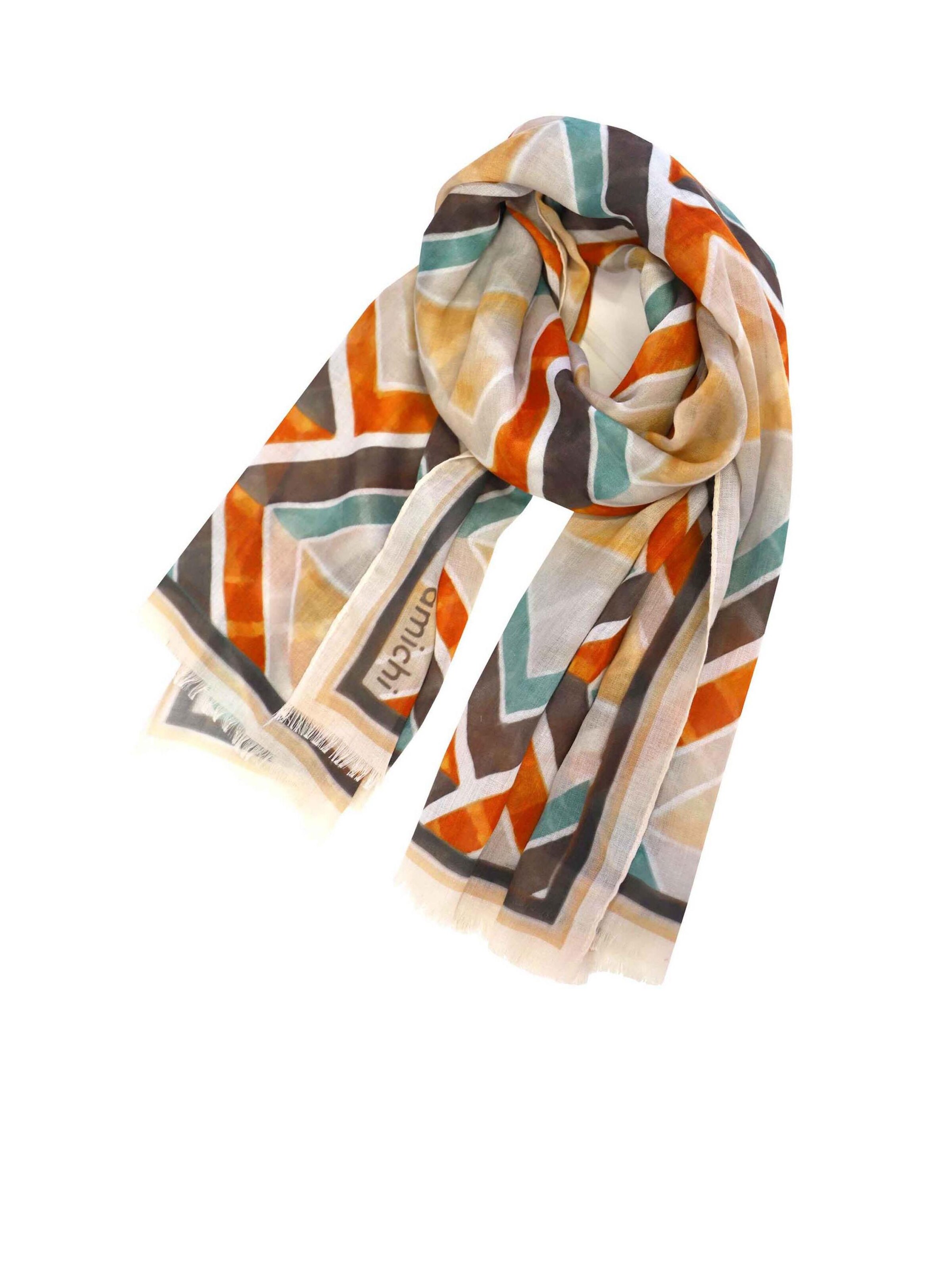 Amichi - Chal 'Pañuelo para mujer Noa rectangular' en Mezcla de colores: frente