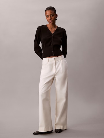 Calvin Klein Gebreid vest in Zwart