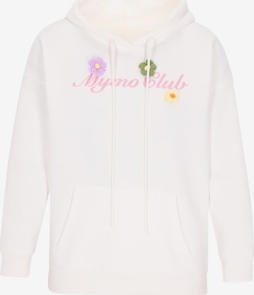 MYMO - Sudadera en blanco: frente