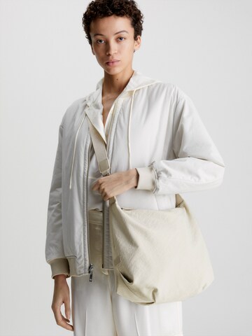 Calvin Klein Shoulder Bag in Beige
