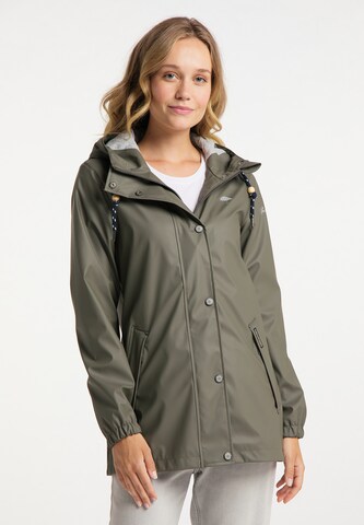 Schmuddelwedda Between-Season Jacket in Green: front