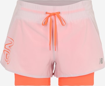 new balance Sportovní kalhoty – pink: přední strana