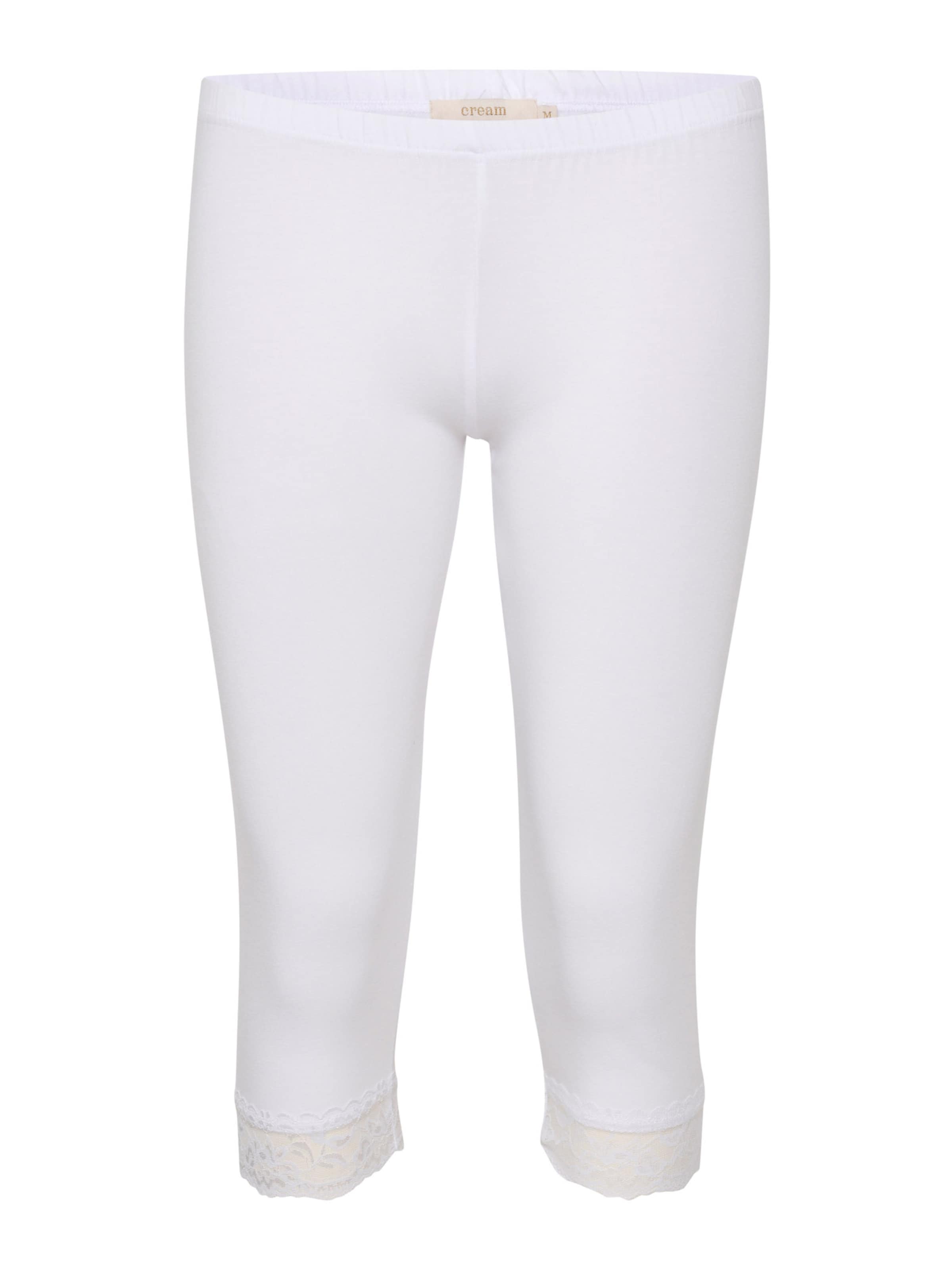 Cream Leggings 'Mathilda' in White: front