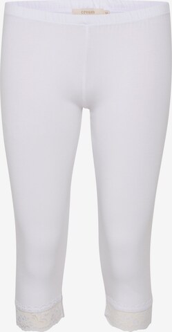 Cream Skinny Leggings 'Mathilda' in White: front