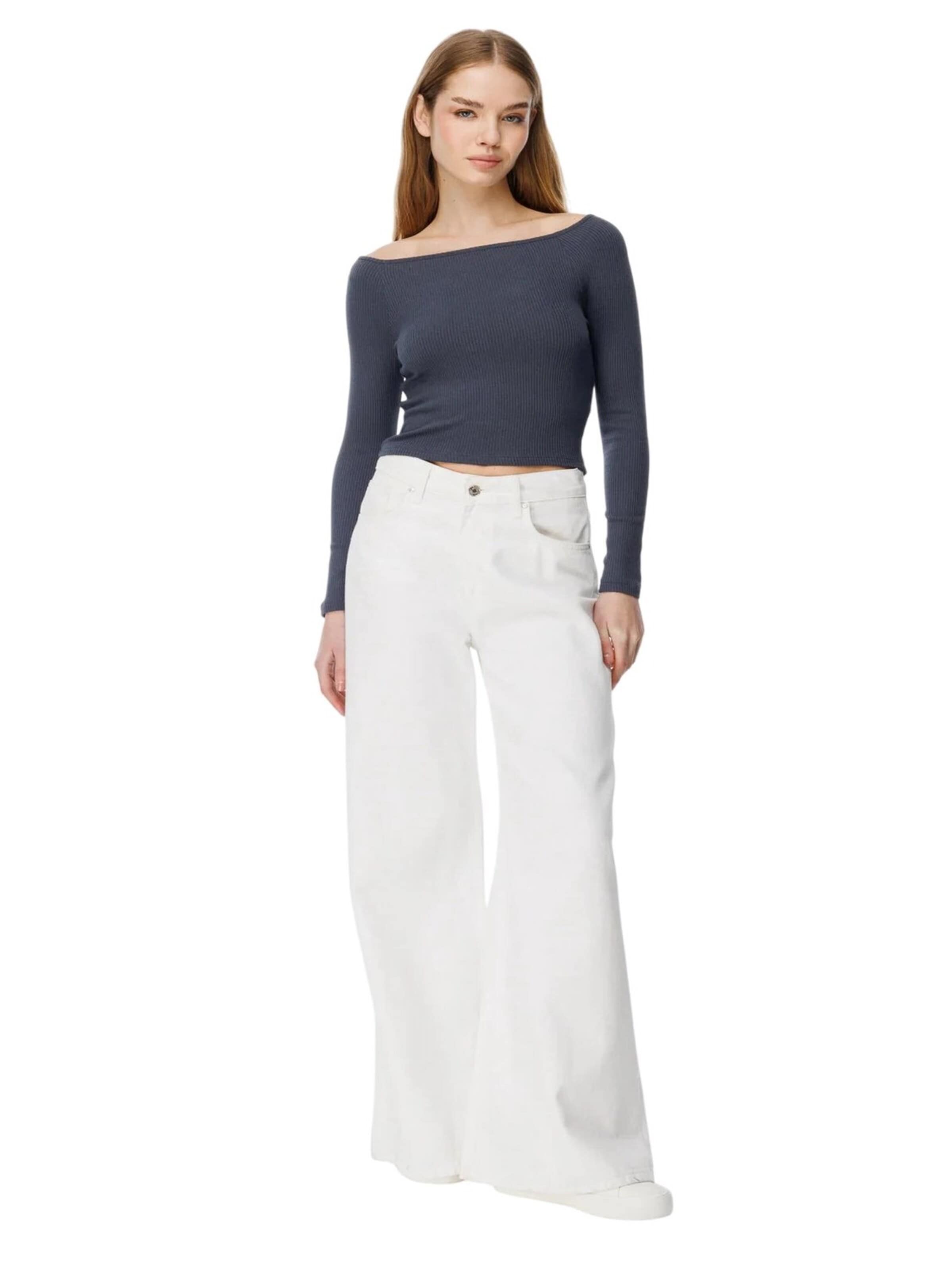 Alexa Dash Bluse in Grau