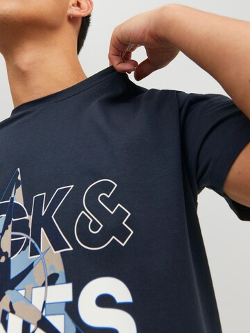 JACK & JONES T-Shirt 'Hunt' in Blau