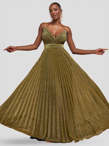 Robe de soirée GODDIVA en or