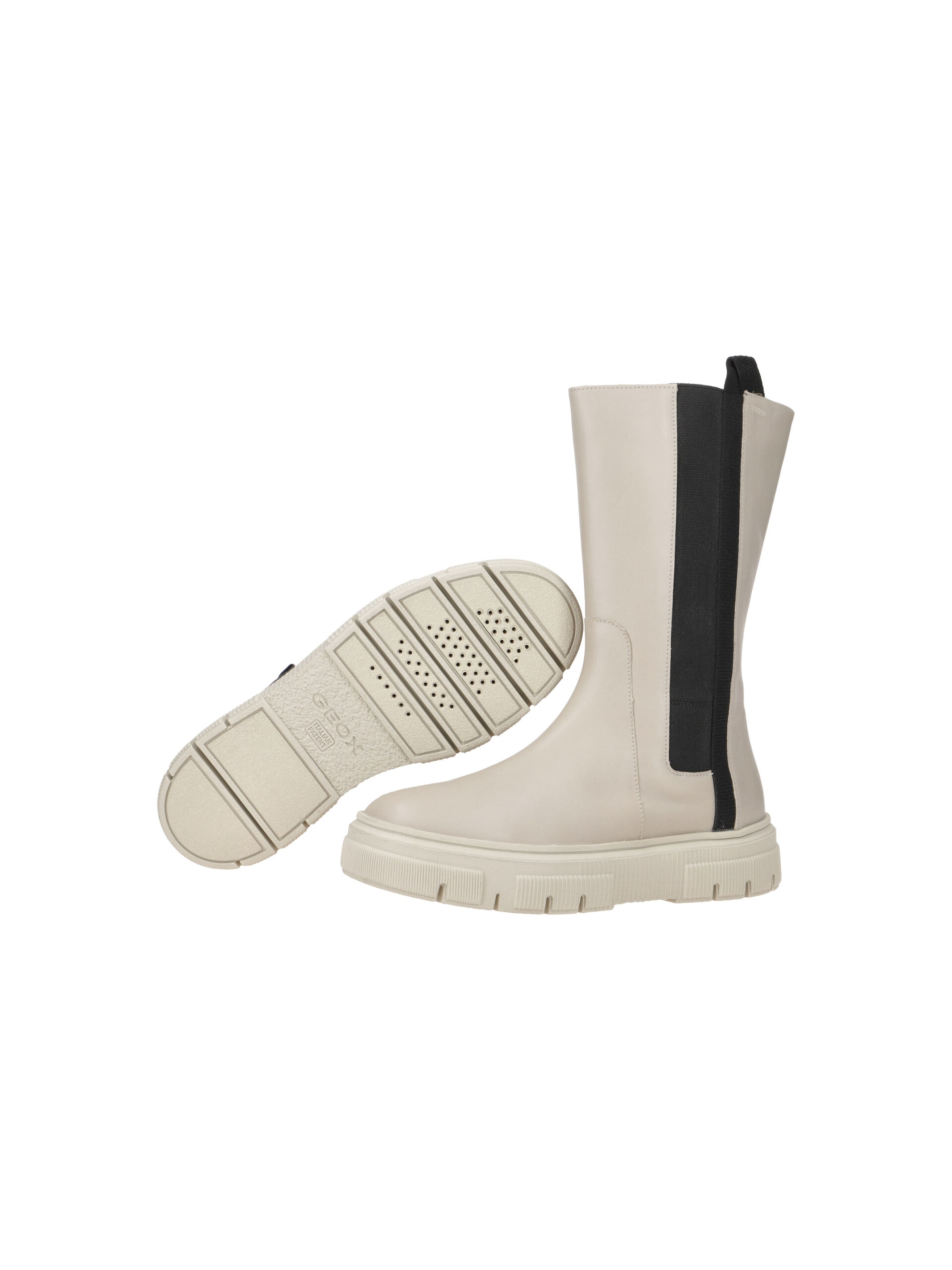 GEOX Boots 'Geox ISOTTE Schaft Stiefel grau Nappa D26TZF' in Grau