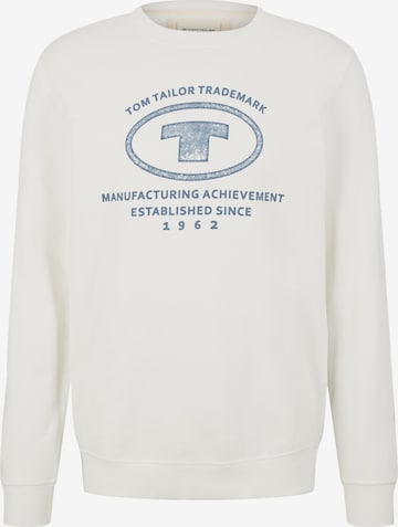 TOM TAILOR - Sweatshirt em branco: frente