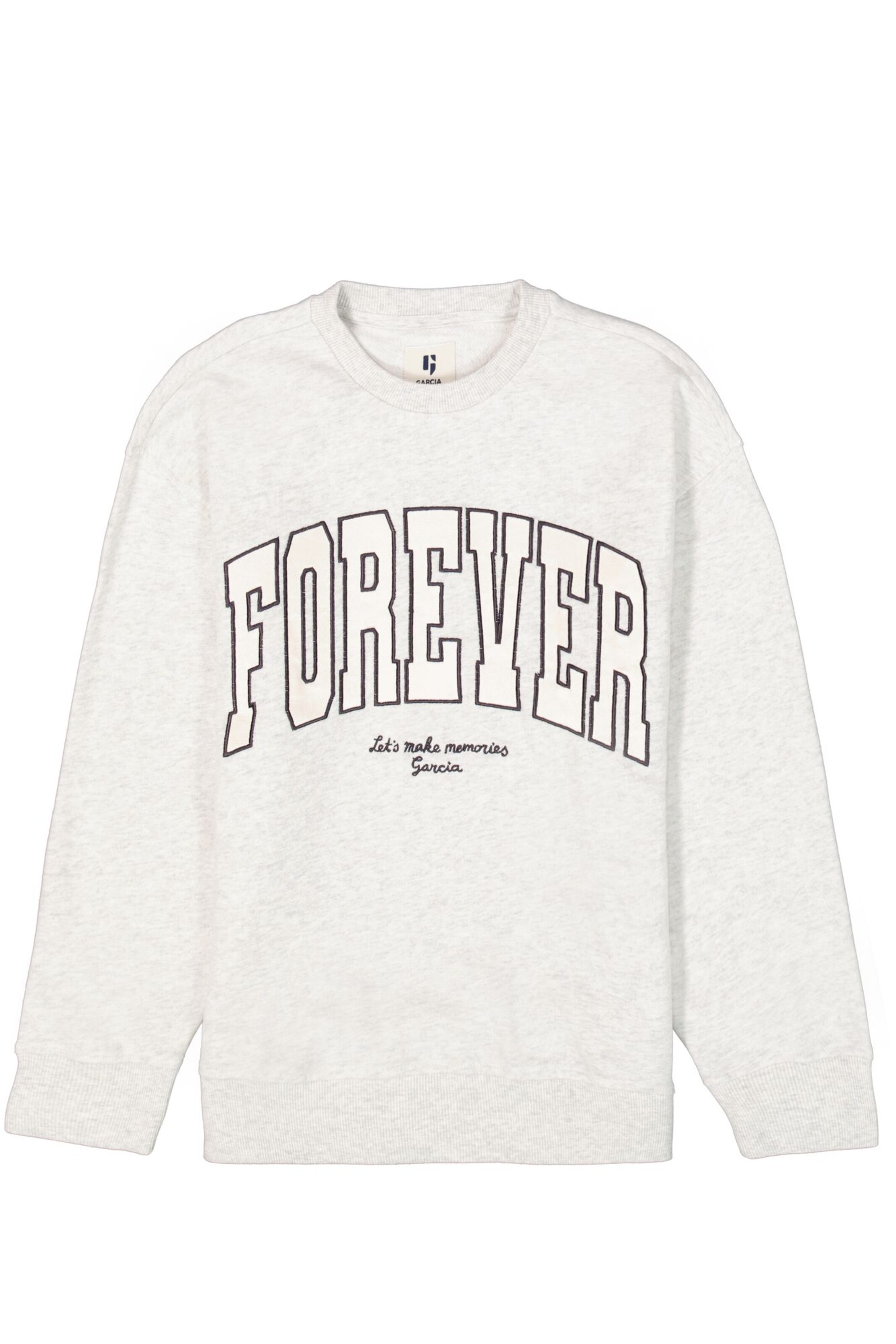 GARCIA Sweatshirt in White: front