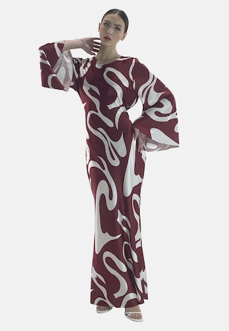 Elara Jurk 'Abaya' in Rood: voorkant