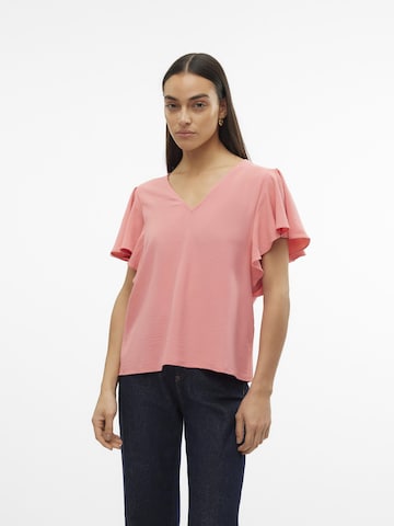 VERO MODA Blouse 'VMALVA' in Roze: voorkant