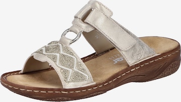 smėlio Rieker Šlepetės: priekis