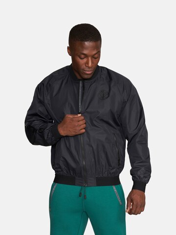 GOLD´S GYM APPAREL Between-Season Jacket 'Dave' in Black: front