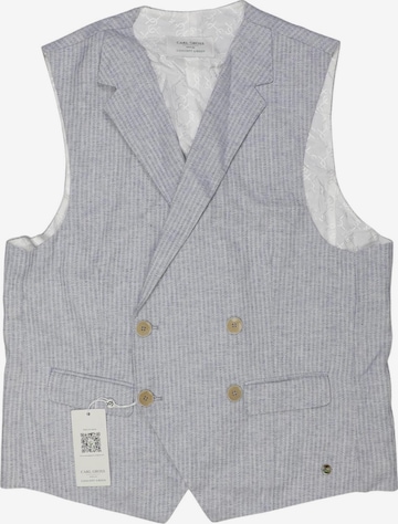 CARL GROSS Weste M-L in Blau: Vorderseite
