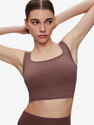 Haut 'Strappy Tank Top' LTB Jeans en marron : devant