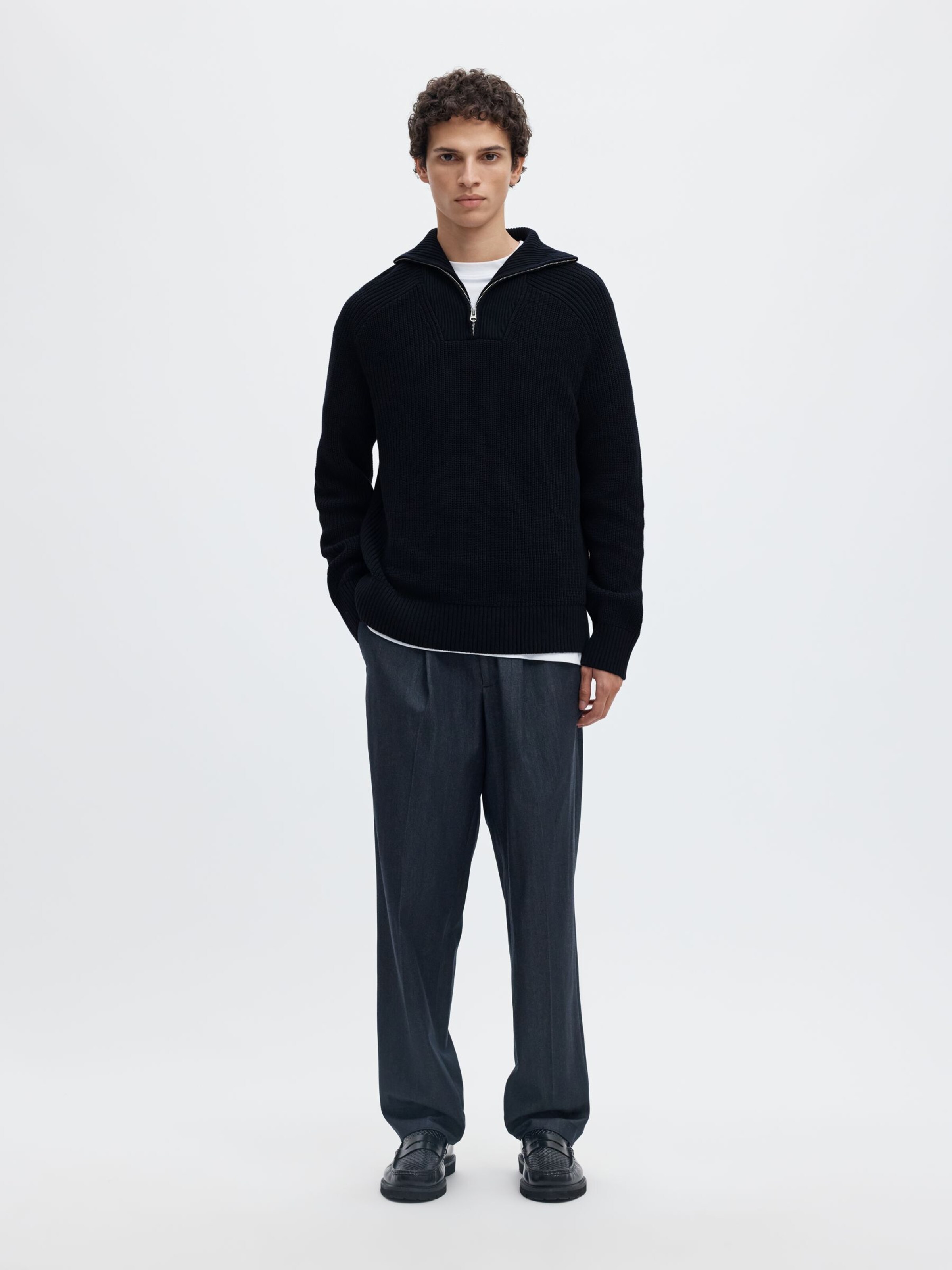 SELECTED Pullover i blå