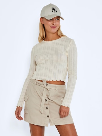 Noisy may - Falda 'Ellen' en beige