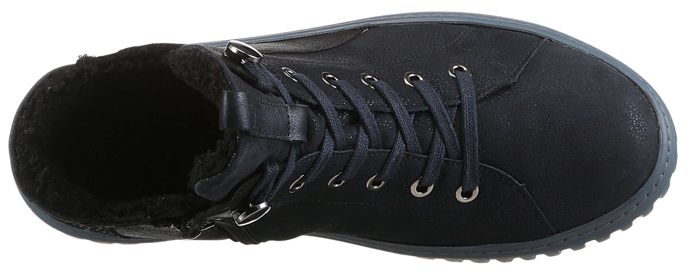 WALDLÄUFER Schnürstiefelette in Blau