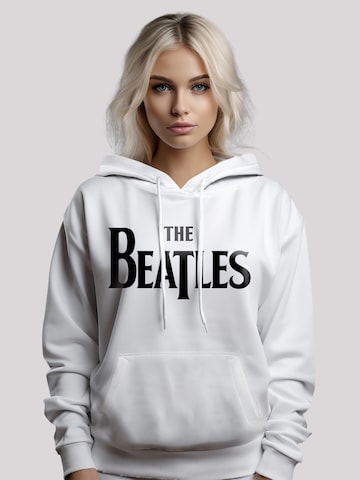 F4NT4STIC Sweatshirt 'The Beatles Drop T Logo Rock Musik Band' in White: front