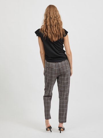 VILA Tapered Pleat-Front Pants 'Titti' in Mixed colors