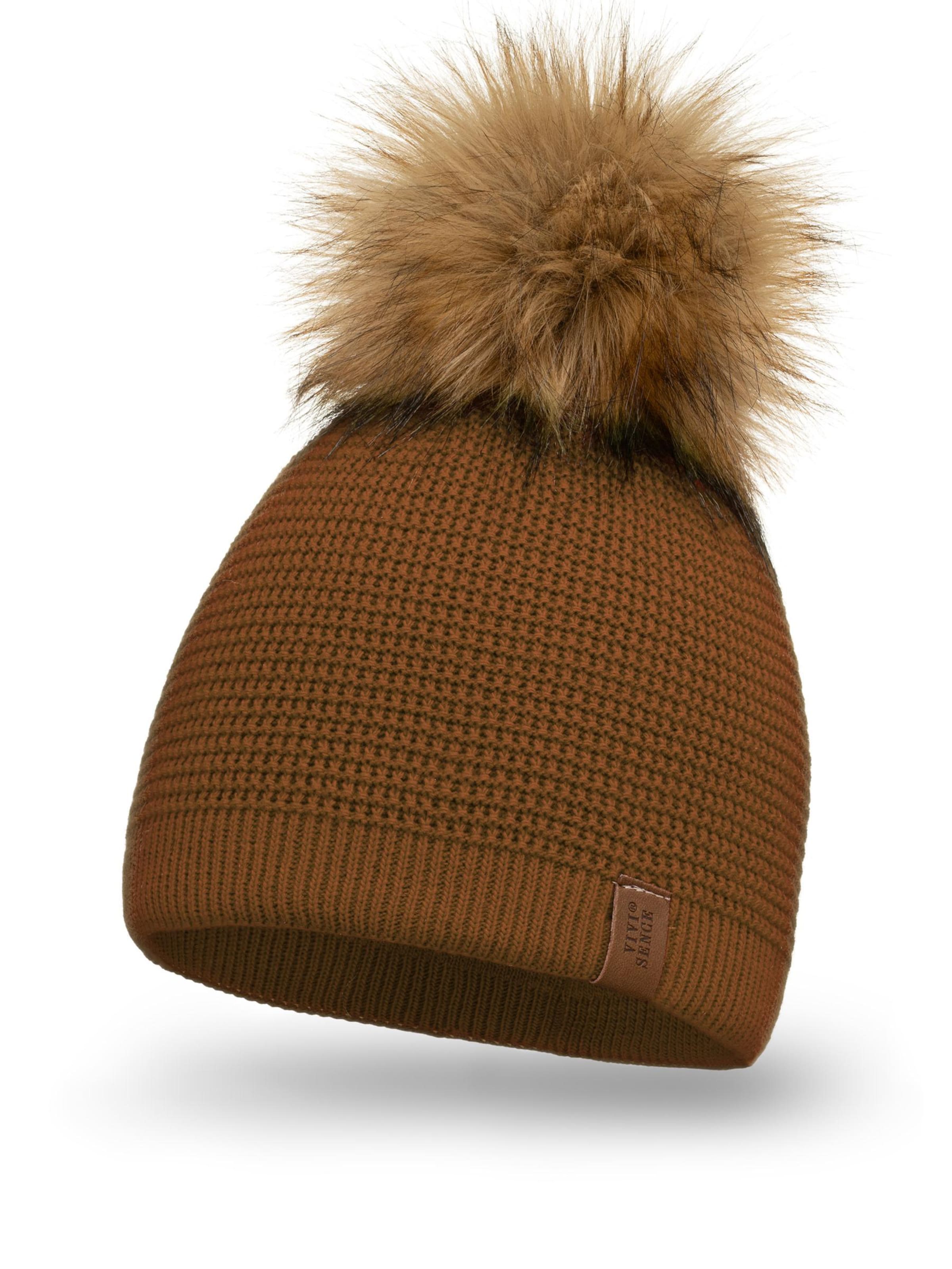 Bonnet '7041' Vivisence en marron : devant