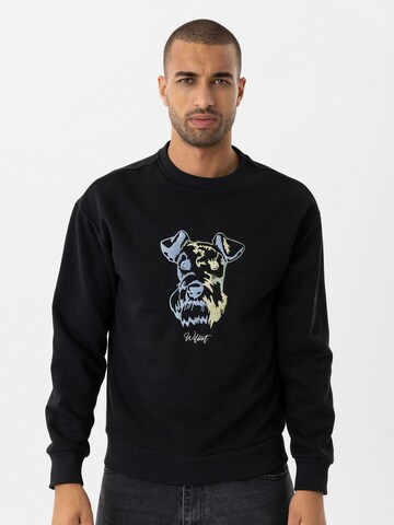 Williot Sweatshirt 'HUGO' in Black: front