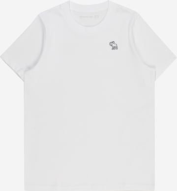 T-Shirt Abercrombie & Fitch en blanc : devant