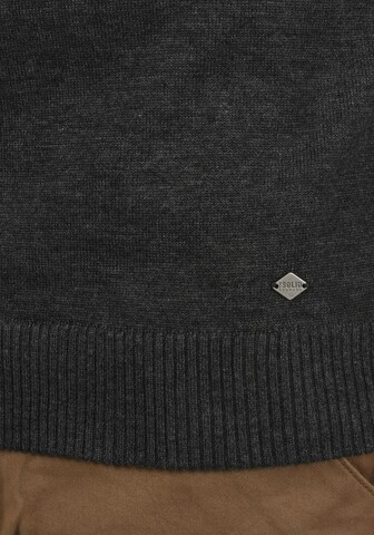 !Solid Strickpullover Barima in Schwarz