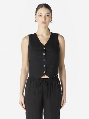 Gilet da completo di KOROSHI in nero: frontale