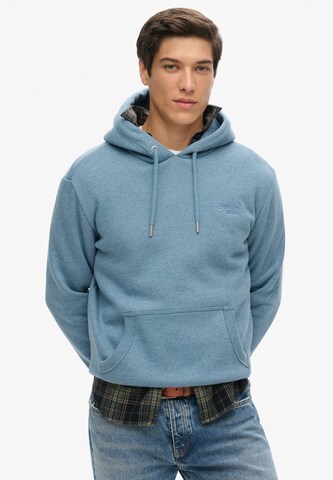 Superdry & Co Mikina 'Essential' - Modrá: predná strana