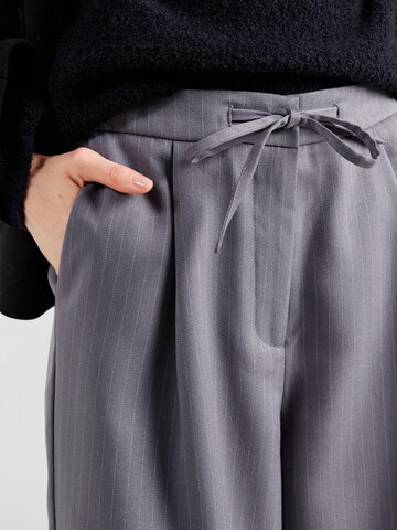 PIECES Wide leg Broek 'PCFalka' in Grijs
