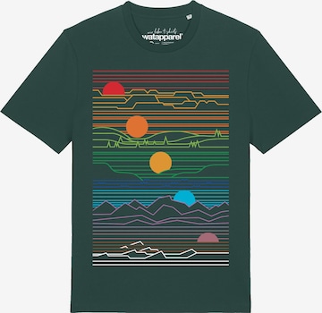 T-Shirt 'Sun And Moon' Watapparel en vert : devant