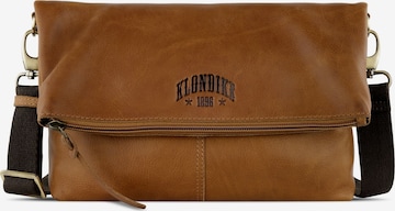 Borsa a tracolla 'Rush' di KLONDIKE 1896 in marrone: frontale