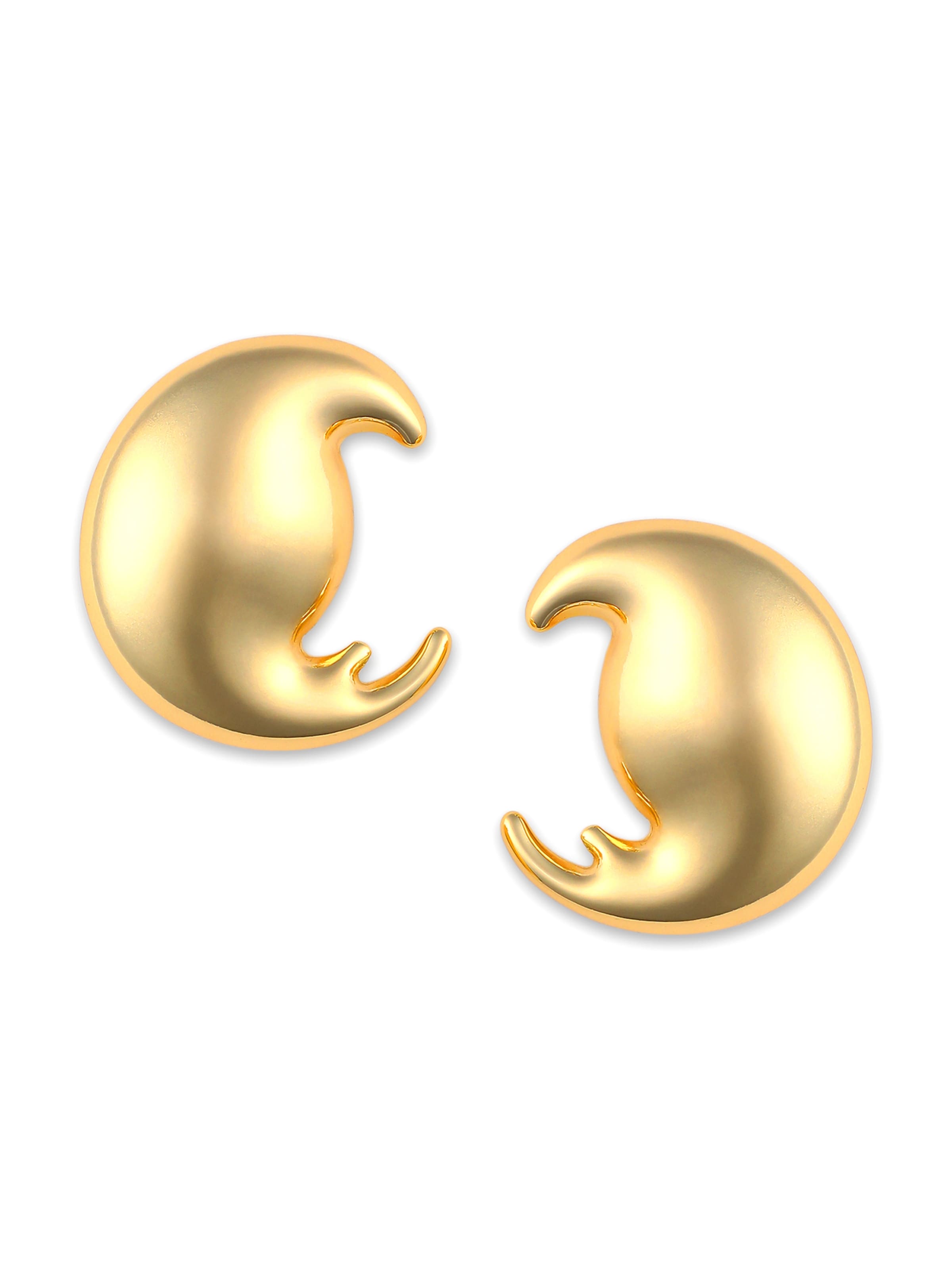 SOHI Kõrvarõngas 'Tamia', värv Kuld: eest vaates