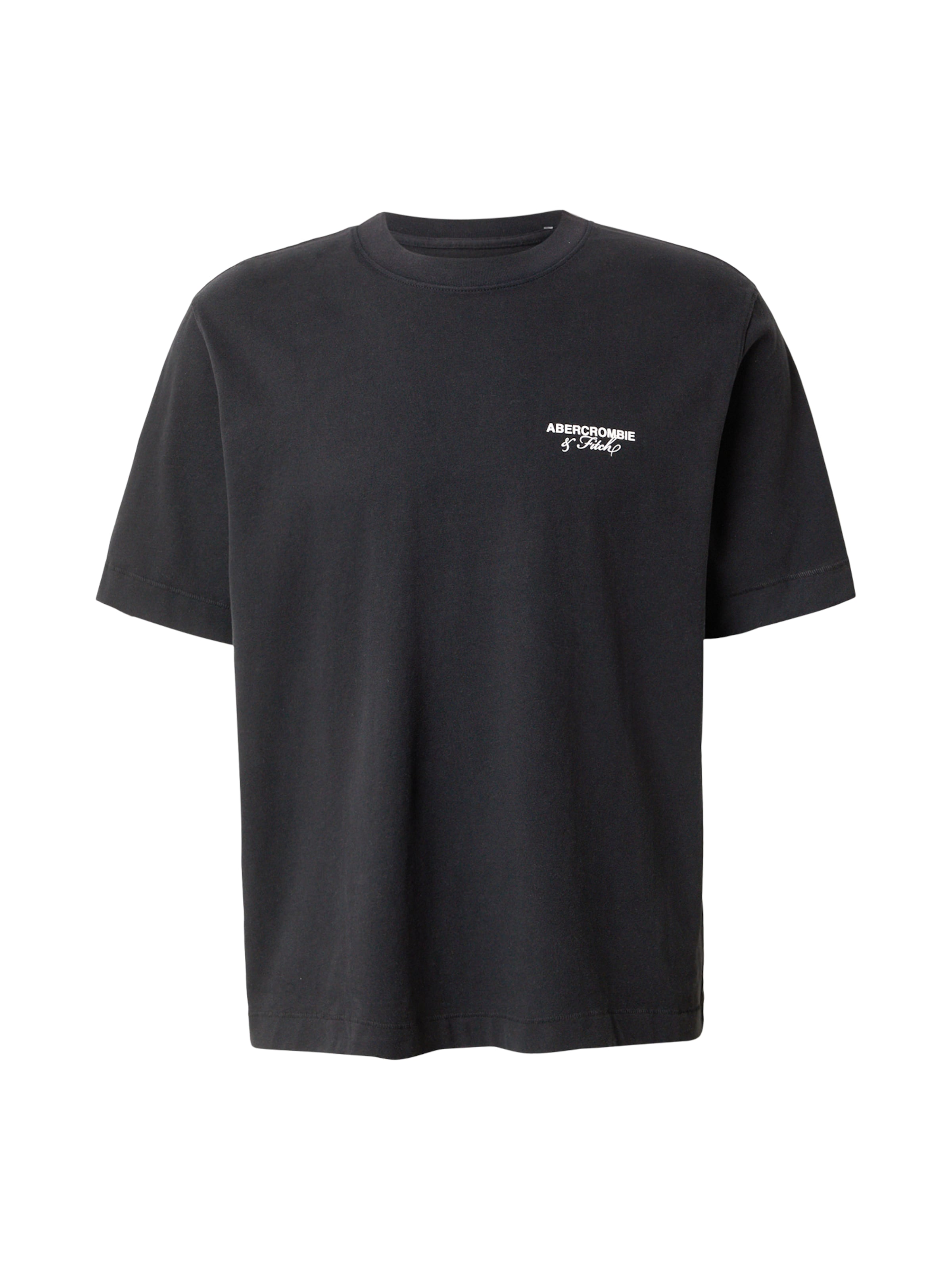 Abercrombie & Fitch Majica 'CITIES' | črna barva: sprednja stran