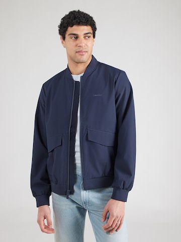 Veste mi-saison Calvin Klein en bleu : devant