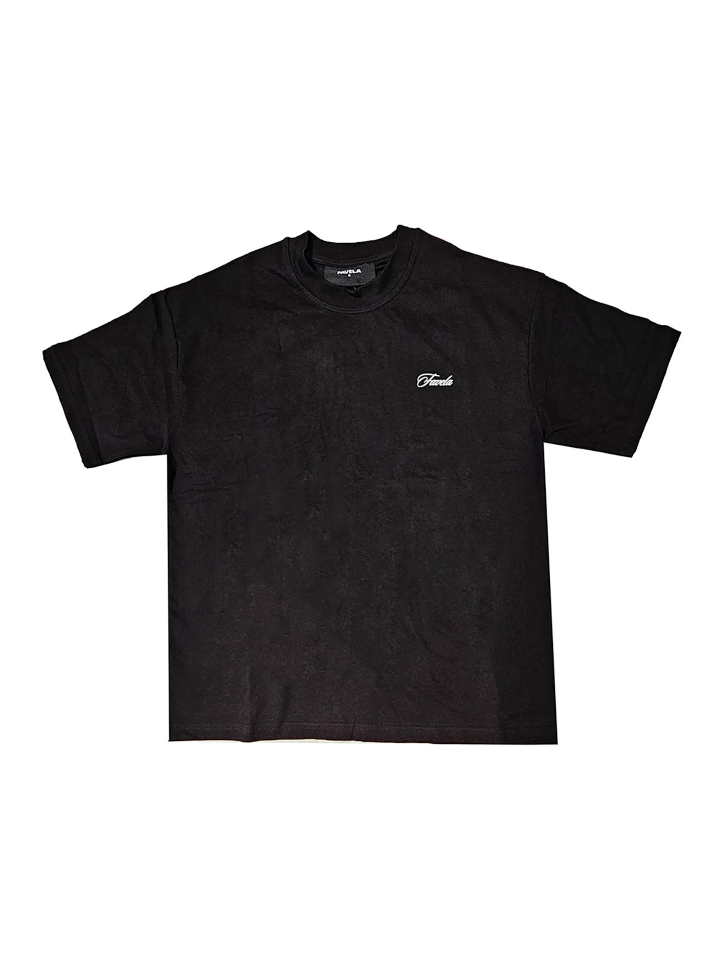FAVELA Shirt 'Lifetime Storys' in Black: front