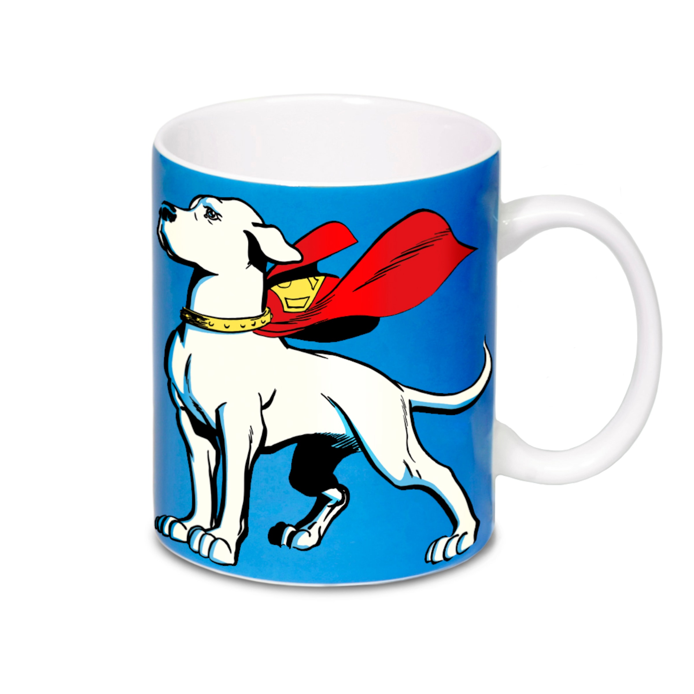 LOGOSHIRT Tasse 'Superman - Krypto the Superdog' in Blau: Vorderseite
