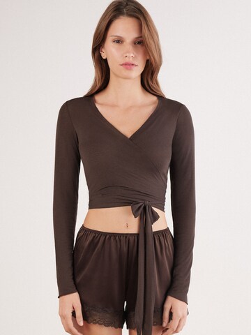 INTIMISSIMI Shirt 'Ultralight' in Braun: Vorderseite