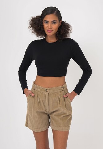 FRESHLIONS Regular Trousers 'Isabella' in Brown