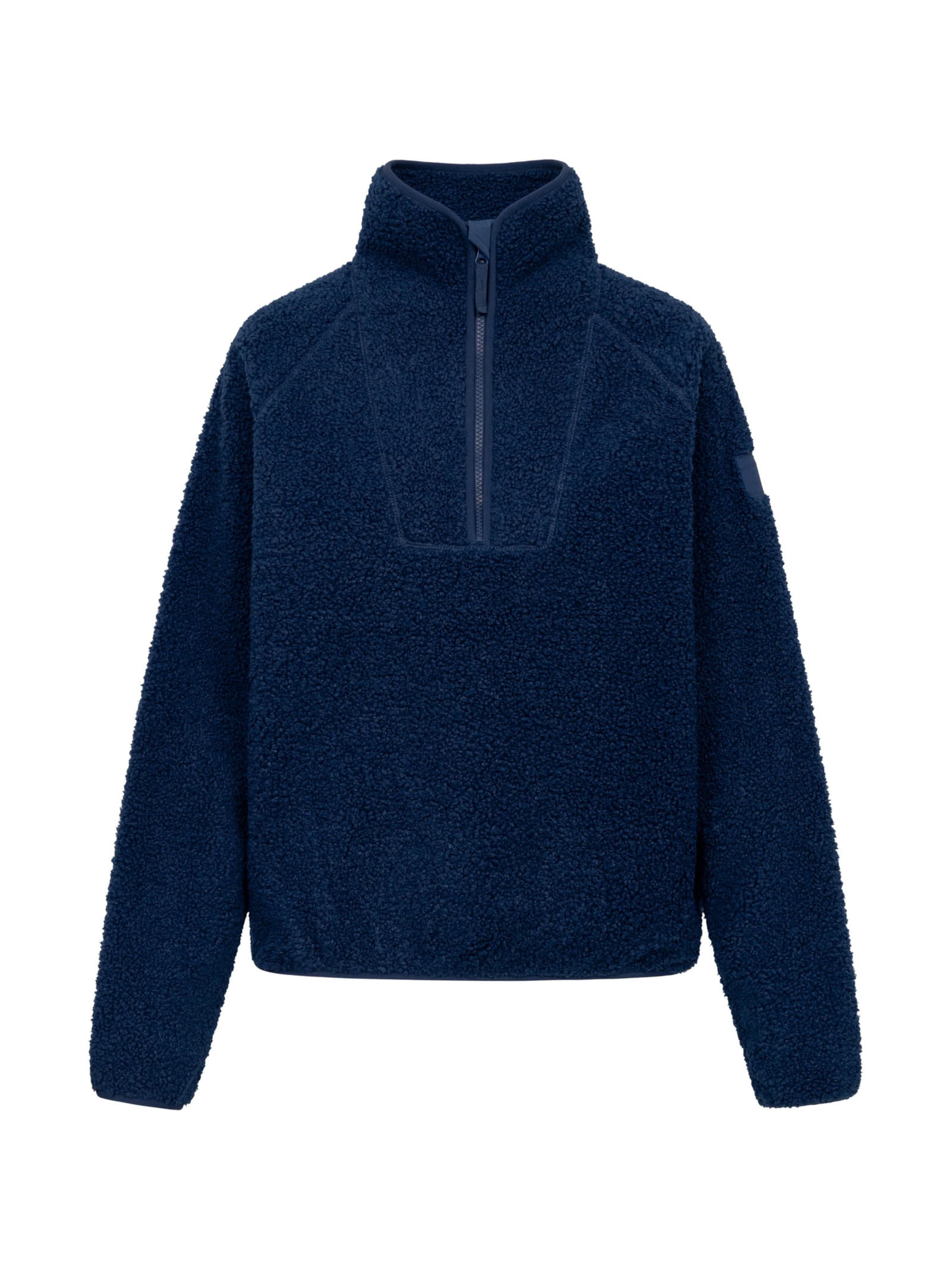 Derbe Fleece Jacket 'Kuschelby Troyer' in Blue: front