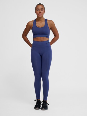 Hummel Skinny Sporthose 'TIF' in Blau
