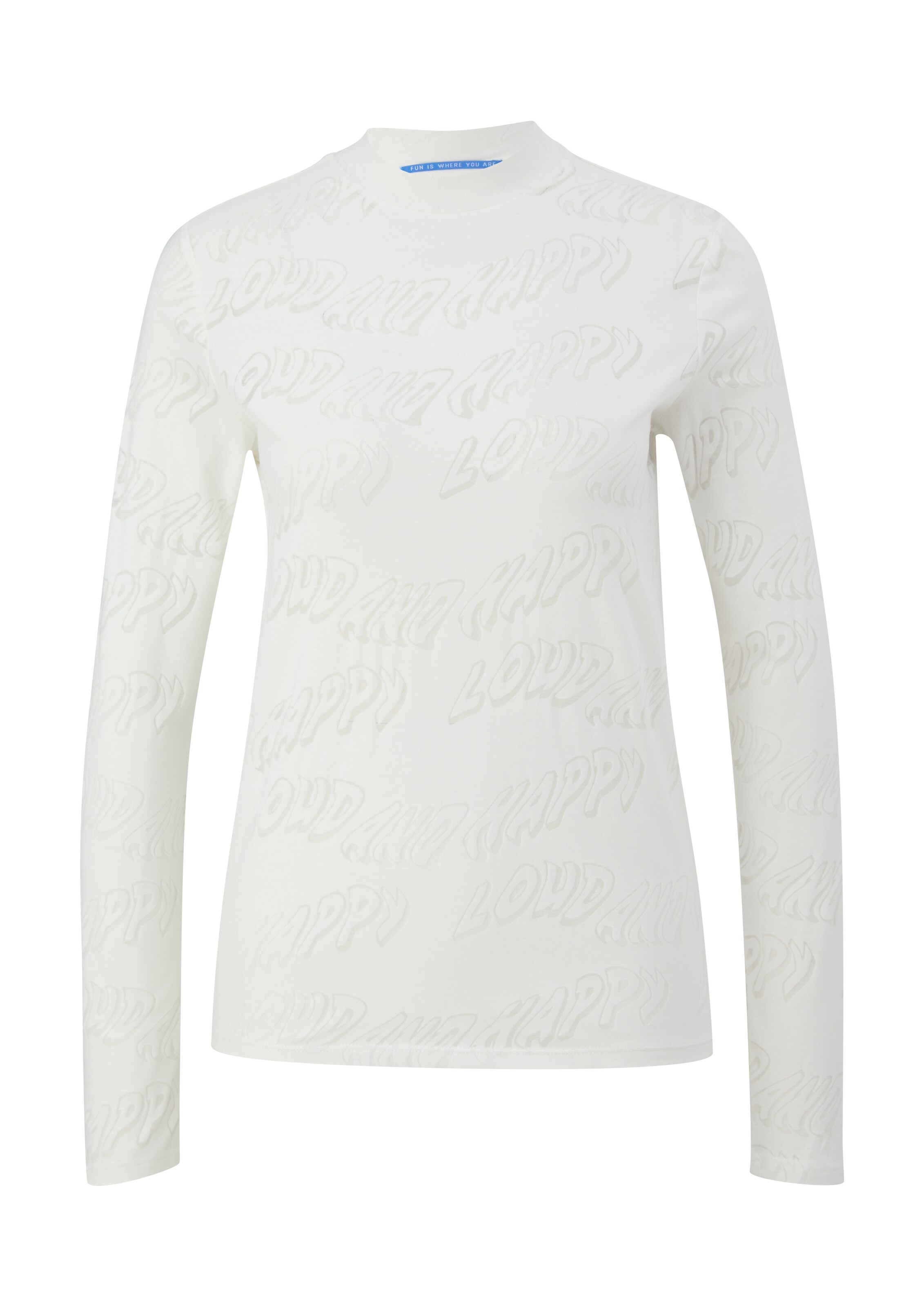 QS Μπλουζάκι σε λευκό: μπροστά